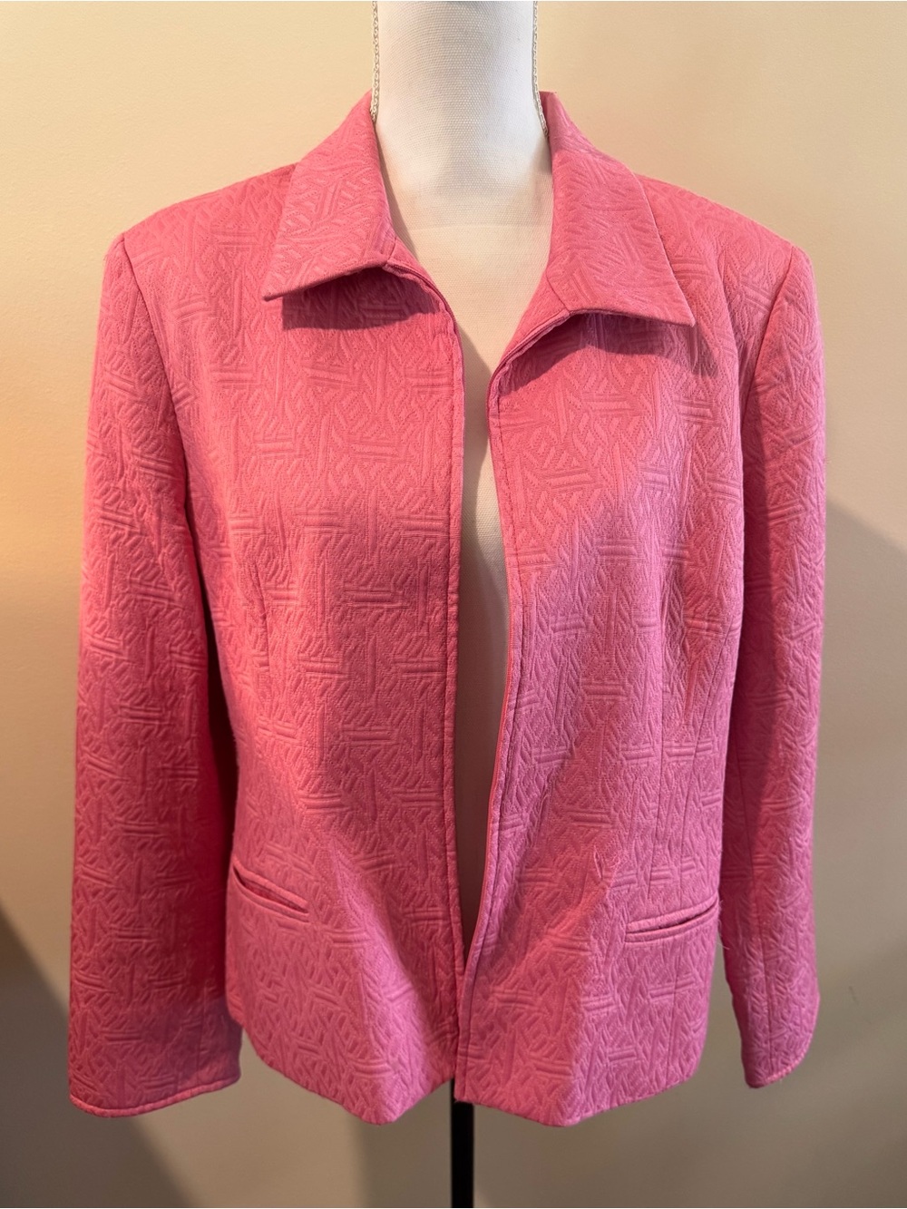 Norton McNaughton Pink Textured Blazer